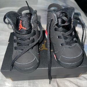 Nike Jordan 6 Retro (TD) Black/Infrared Size 6C